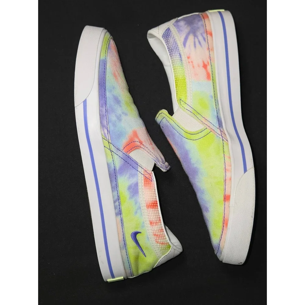 Nike Court Legacy Low Tie Dye‎ Slip On Sneakers Women's Size 8.5 boat shoes